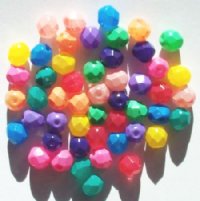 50 6mm Faceted Candy Coated Bead Mix Pack